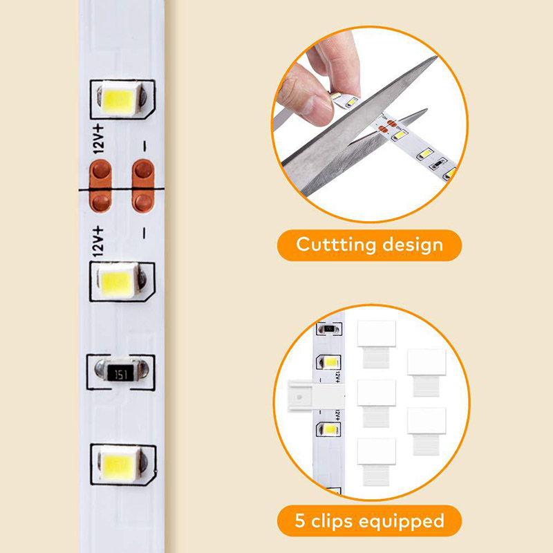 DC12V High Density 2835 LED Strip Light Kit Dimmable 5m/16.4ft 300LEDs CRI85 Flexible LED Strips DC12V High Density 2835 LED Strip Light Kit Dimmable 5m/16.4ft 300LEDs CRI85 Flexible LED Strips